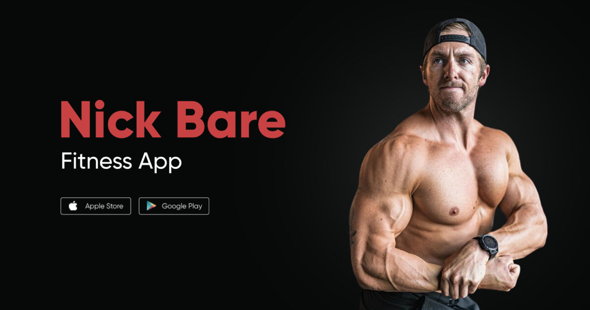 Nick Bare app workouts to build strength and endurance