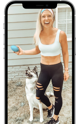 At Home Training Programs shown on a device