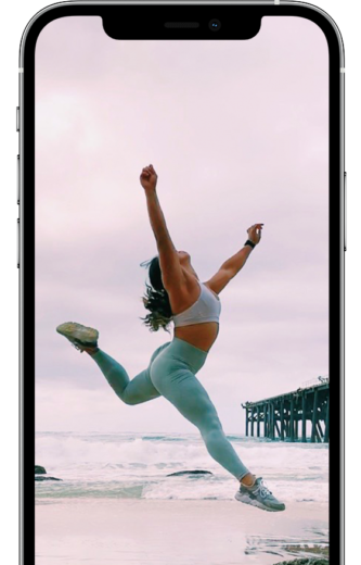 Build up your strength & mobility today shown on a device