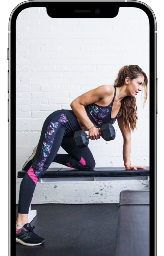 Tone & Sculpt your body with this program shown on a device