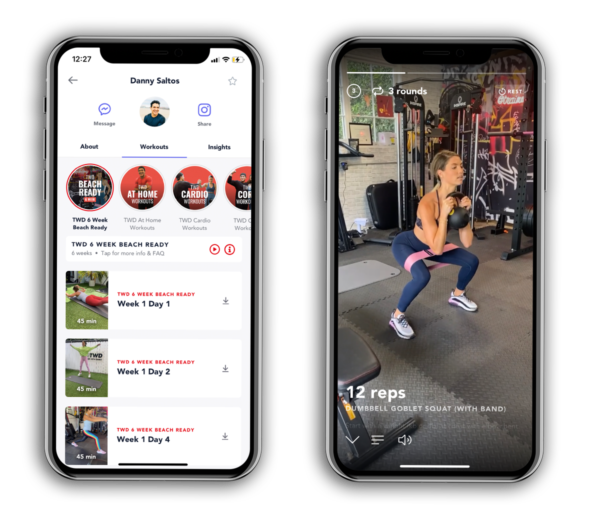 Tone Your Body shown on a device