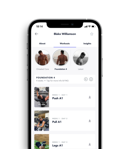 Combining old school & modern styles of training shown on a device