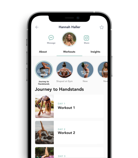 Find the perfect yoga flow for you shown on a device