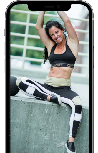 Designed to fit your schedule. No excuses. shown on a device