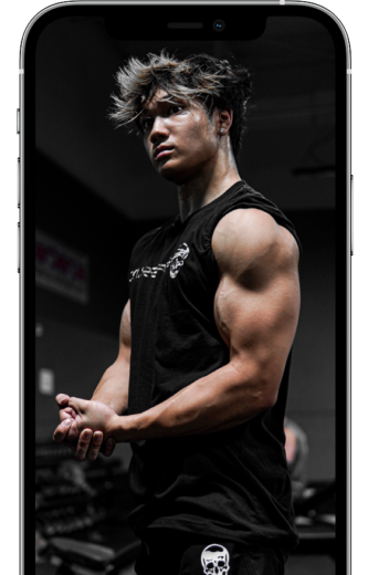Full-body training
programs shown on a device