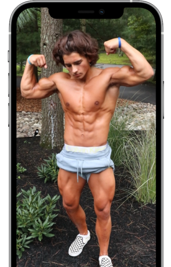 Full-body training
programs shown on a device