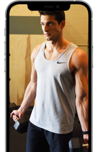 In-app workouts shown on a device